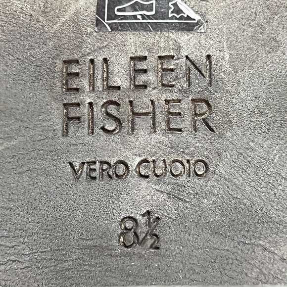 Eileen Fisher Vanda Tumbled Nubuck Leather Dark Gray Cut Out Booties - Picture 13 of 14